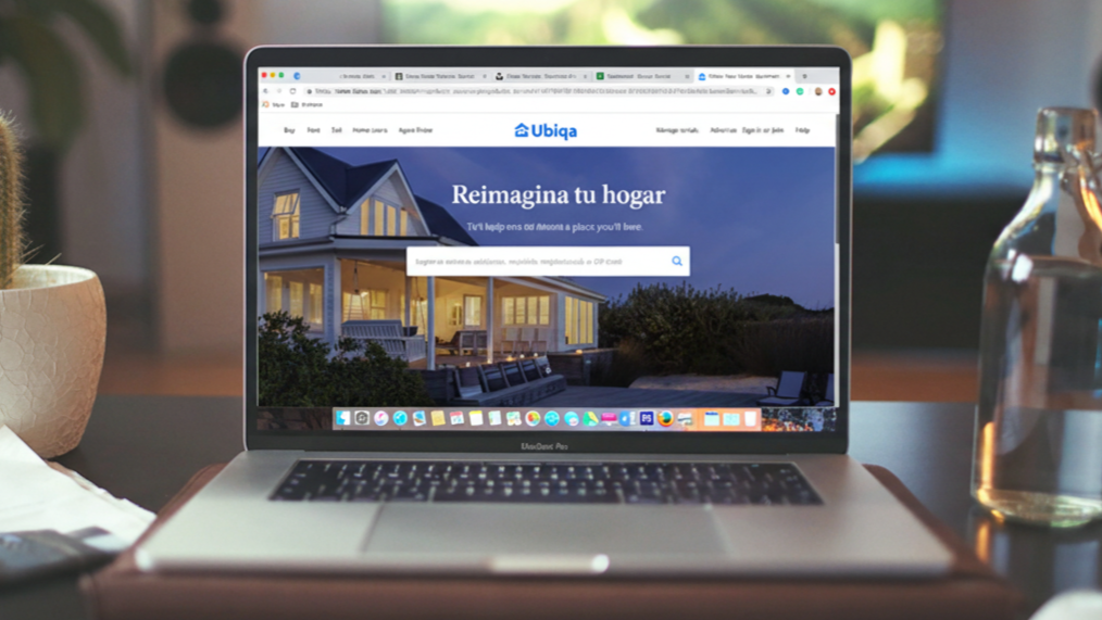 Interfaz web de Oqupa en MacBook